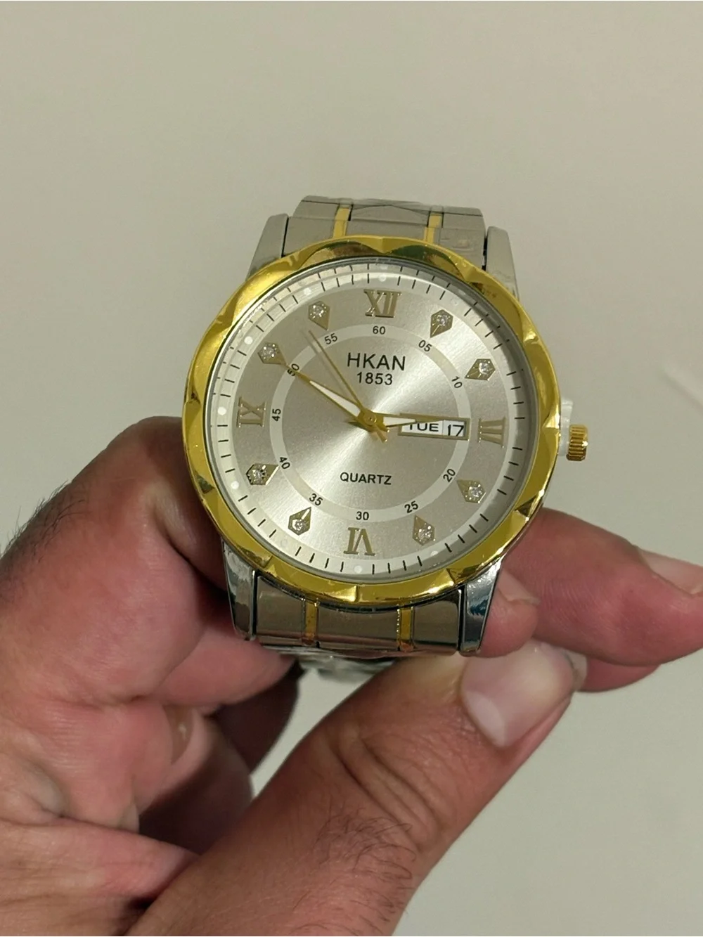 Two-Tone Men’s Quartz Dress Watch - Silver & Gold